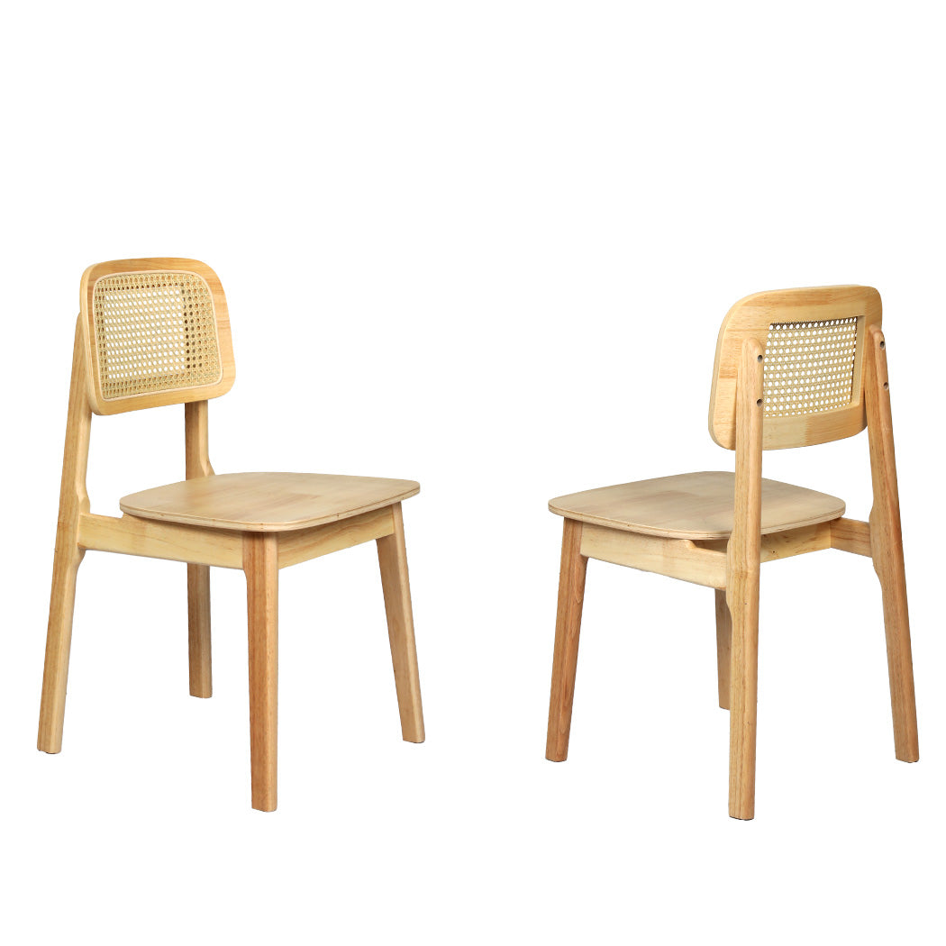 Rattan Dining Chairs Natural 50x45x79cm