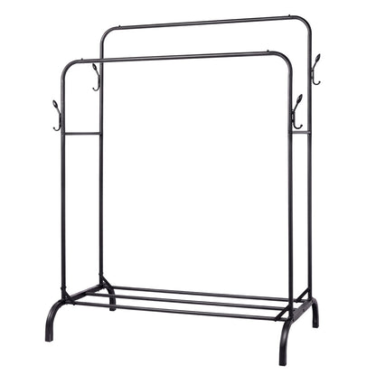 Heavy Duty Clothes Rack Black 118x54x145cm