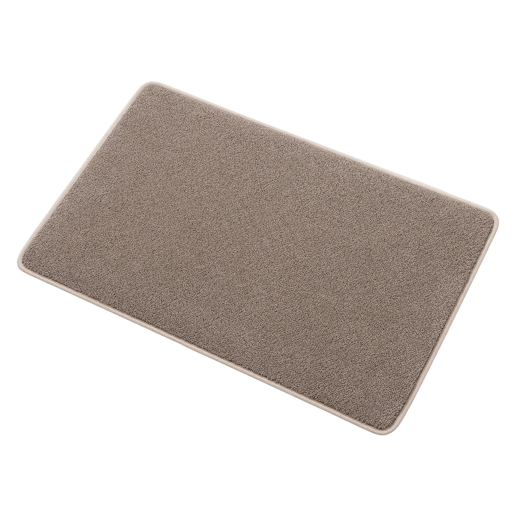 Non Slip Door Mat Beige 80x50x1cm