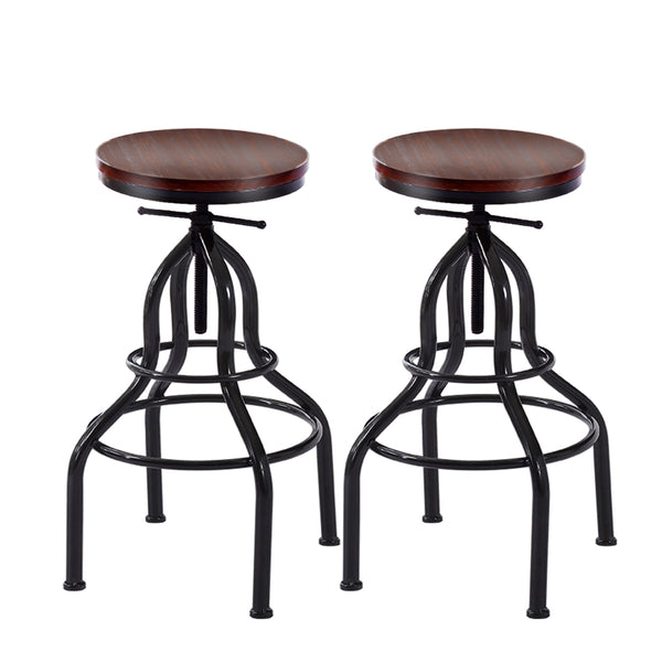  2x Industrial Bar Stools Kitchen