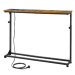 Sofa Console Table Power Ports Adjustable Height | HomeAndLiving