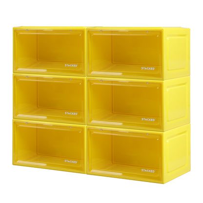 Sneaker Display Case Yellow 35.5x26x21cm