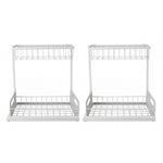 Under Sink Storage Rack 2-Tier Cabinet Organiser | HomeAndLi