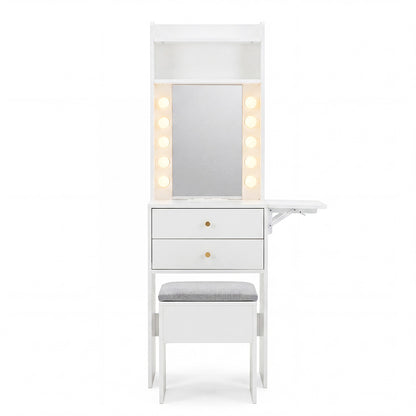 Dressing Table Stool With Storage 72x39.5x151cm