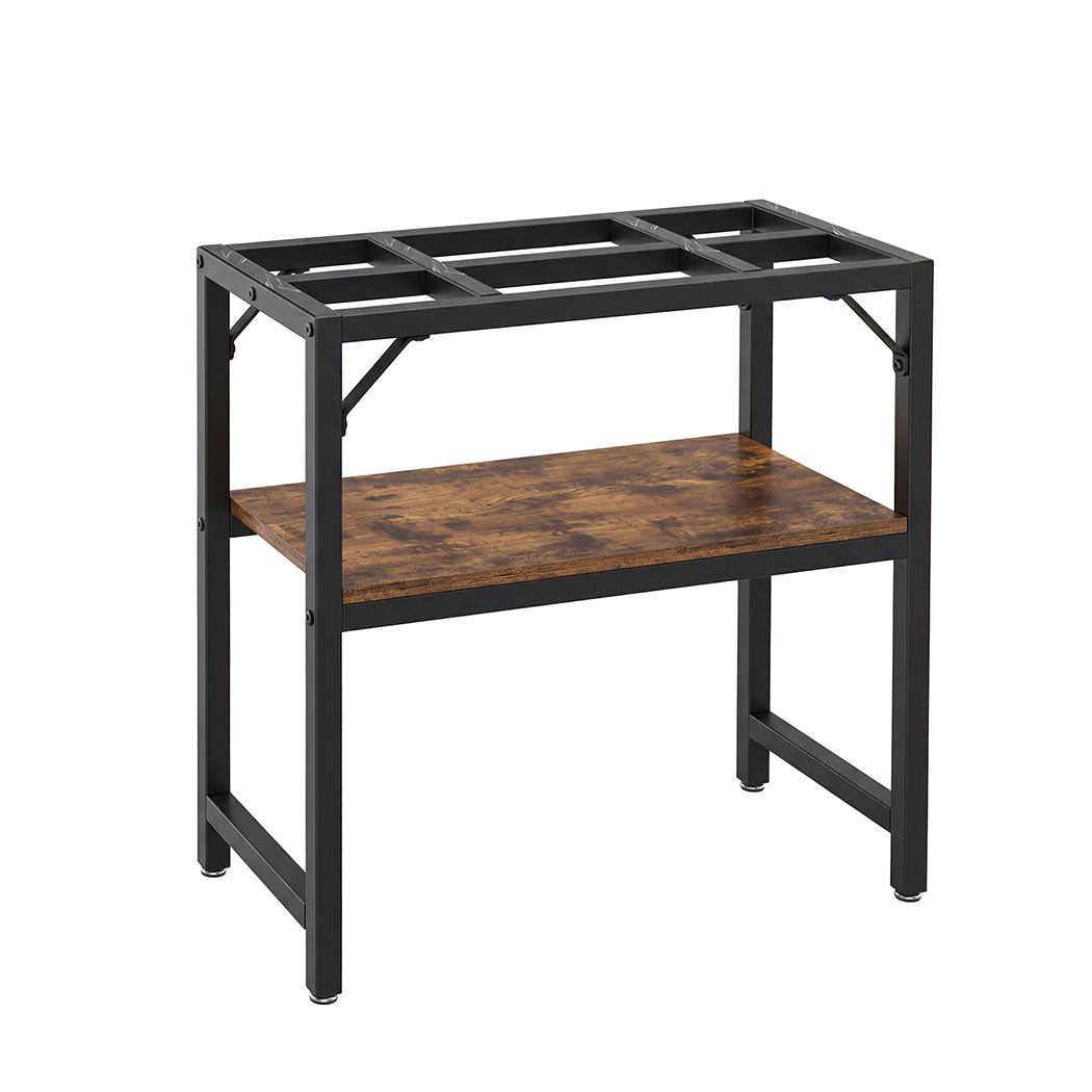 Fish Tank Stand Metal Black 61x30x62cm