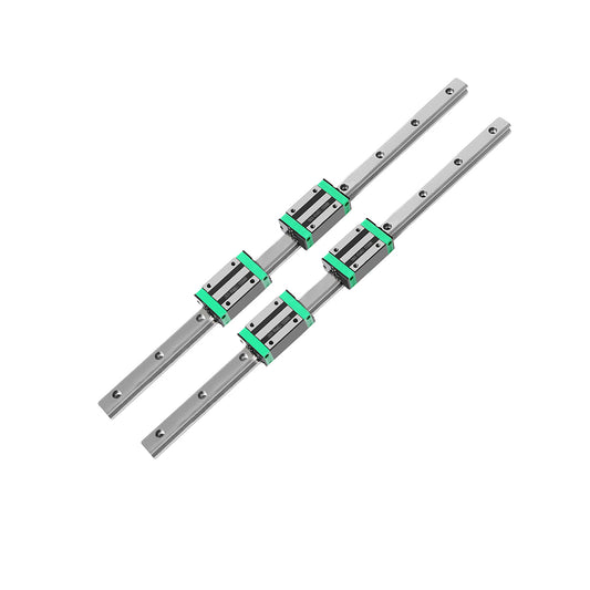 Linear Guide Rail 2PCS HGH20CA Slider Block Bearing Steel CNC