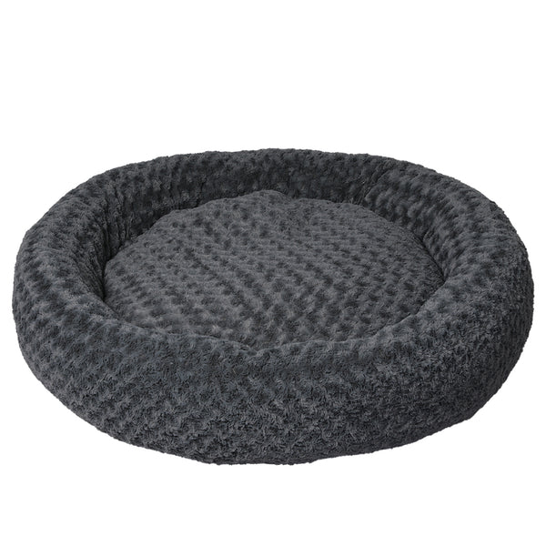  Calming Dog Bed Warm Soft Plush XL Dark Grey X-Large