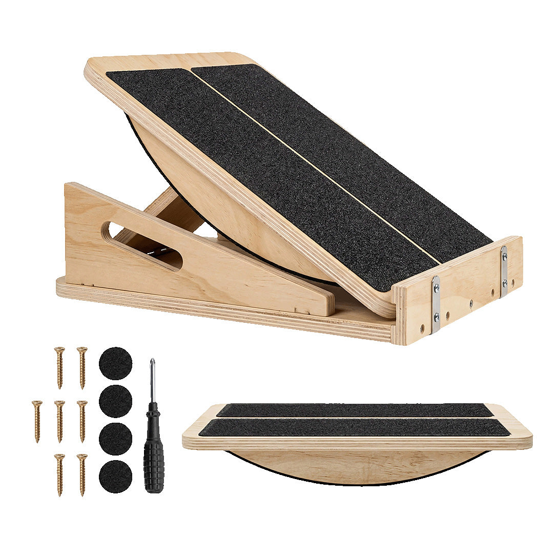 Wooden Slant Board 4-Angle Calf Stretcher | HomeAndLiving - 2