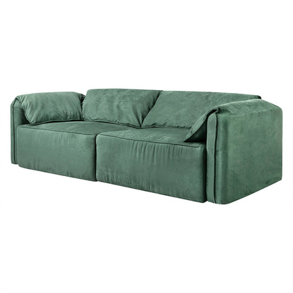 Compact Sofa Floor Couch 3-Seater Leathaire  Sleek Modern Look