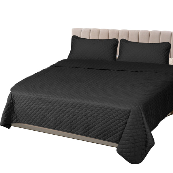  Bedspread Set Quilted Comforter with Soft Pillowcases