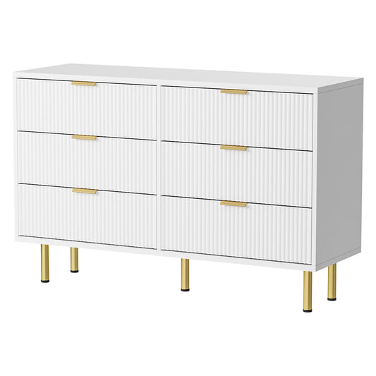 Compact Chest of 6 Drawers  Multipurpose Use Classic Durable