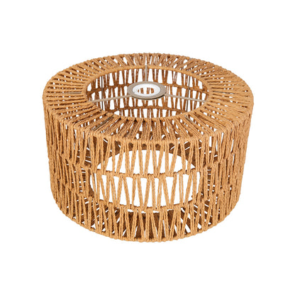 Woven Pendant Light Shade Yellow 32x32x17cm