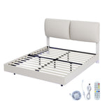 Cozy Double Floating Bed Frame  Space-Saving Design Classic