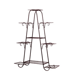 Elegant Plant Stand Outdoor Indoor Metal Bronze