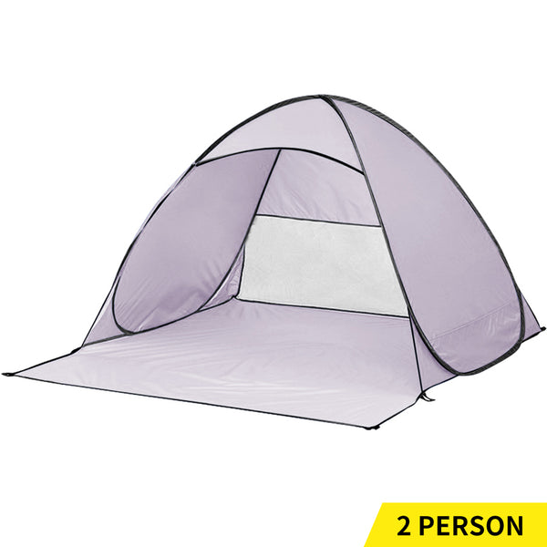  Pop Up Beach Tent Caming Portable - Grey