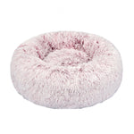 Pet Bed Cat Dog Donut Nest Calming L - Pink Large