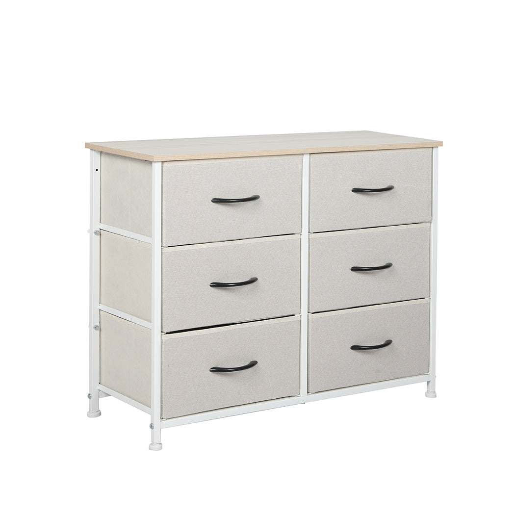 Beige Storage Cabinet Tower 80x30x63cm