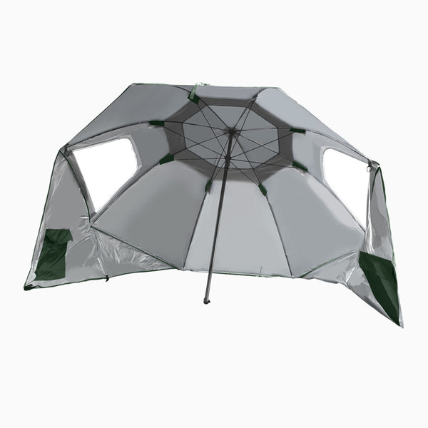  Beach Umbrella Outdoor Umbrellas Green 2.13M