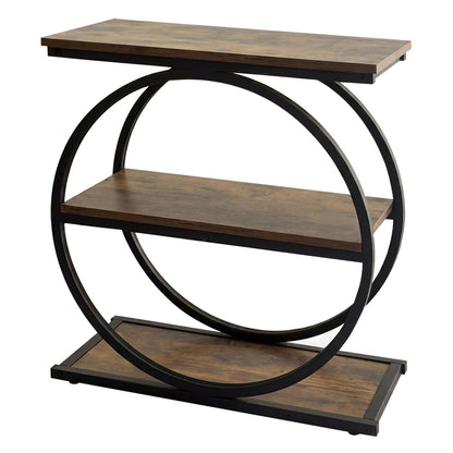 3 Tier Narrow Side Table Industrial Bedside | HomeAndLiving