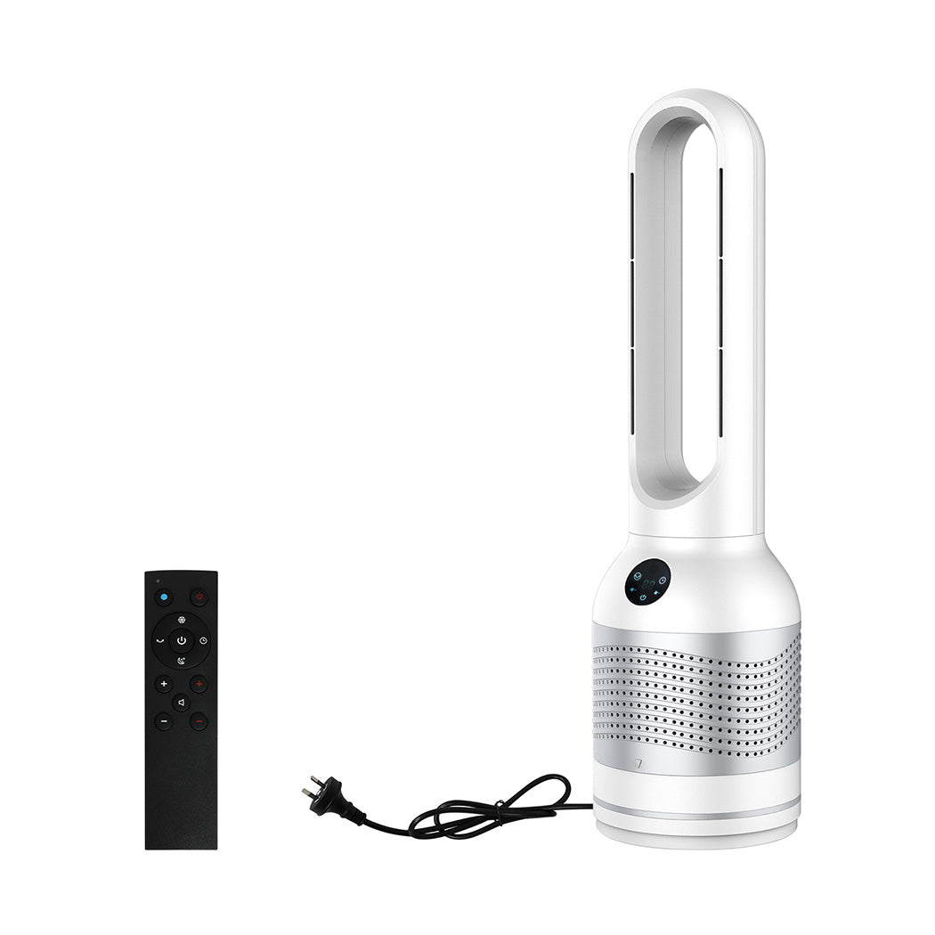 Ergonomic Bladeless Fan Cooler & Heater & Purifying air  Soft Cushion