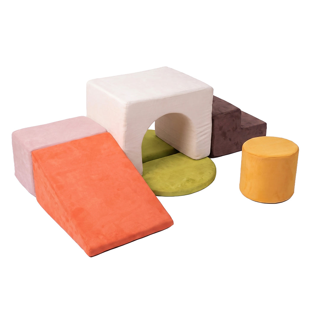 Bopeep Kids Climbing Foam Blocks Playset 7Pcs Toddler Soft Couch Crawl Play Toys