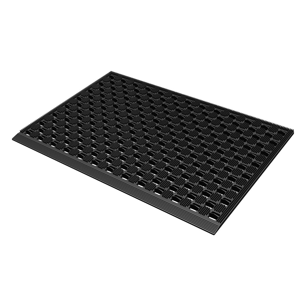 Front Door Mat Black Tpe 90x60cm