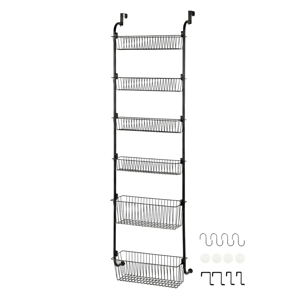 Over Door Pantry Organiser 6 Tier Metal Rack | HomeAndLiving - 2