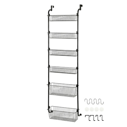 Over Door Pantry Organiser 6 Tier Metal Rack | HomeAndLiving - 2
