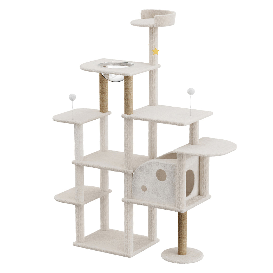 Large Cat Tree Tower 133x49x172cm