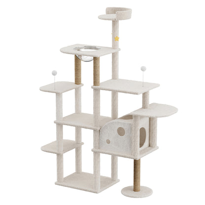 Large Cat Tree Tower 133x49x172cm