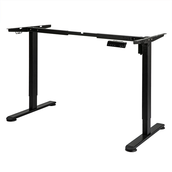  Contemporary Motorised Standing Desk Frame Black Single Motor  Sleek