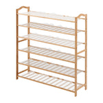 Bamboo Shoe Rack Storage Wooden 80cm