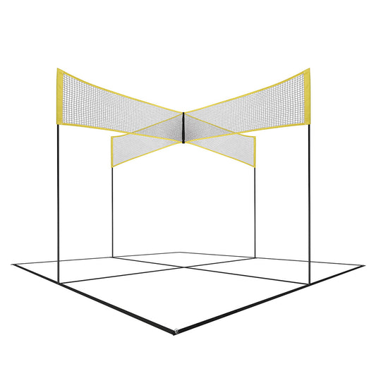 Four Square Volleyball Net Game