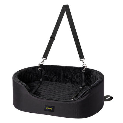 Pet Car Seat Plush Black 81.5x54.5x17.5cm