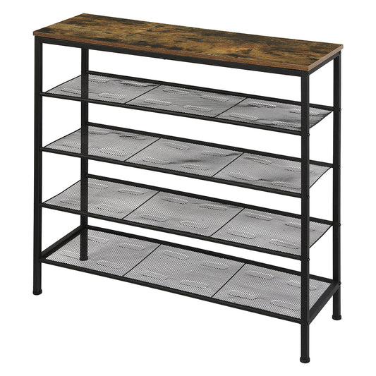 Functional 5-Tier Shoe Rack Storage Cabinet 100cm Wide  Comfortable