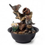 Tabletop Water Fountain LED Colour Changing Bird | HomeAndLiving