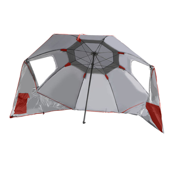  Beach Umbrella Outdoor Umbrellas Red 2.13M