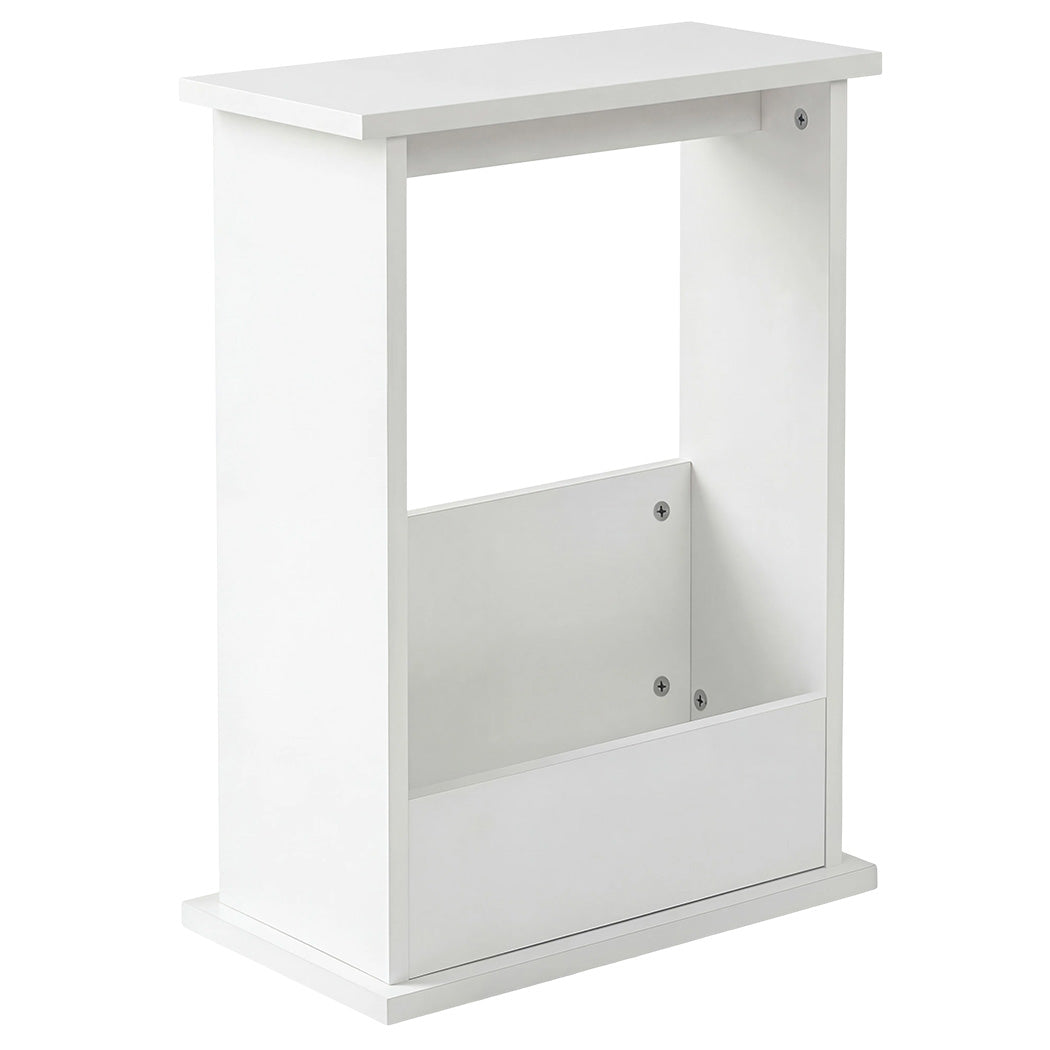 Levede Narrow End Table Modern Office Side Table Magazine Rack Bedside Storage