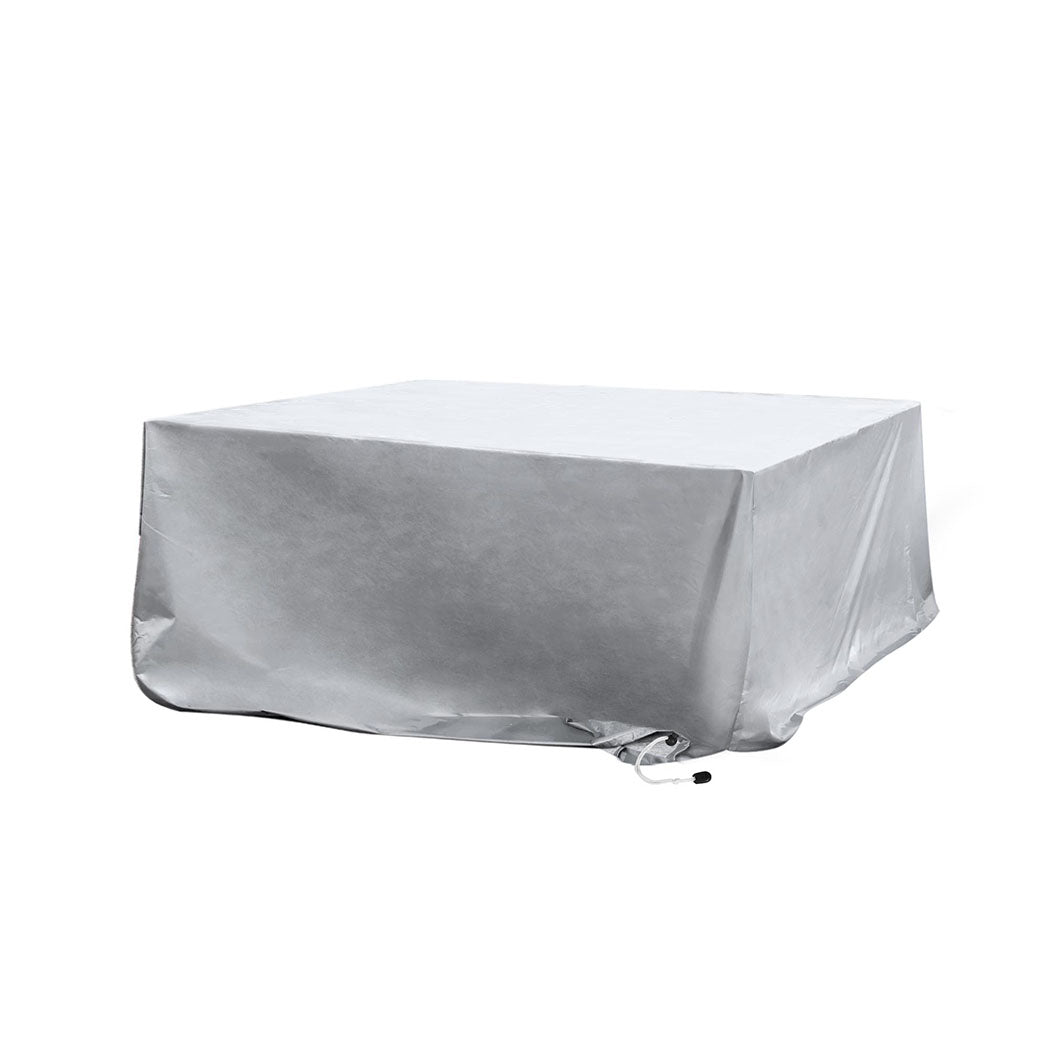 Ergonomic Outdoor Furniture Cover Waterproof Silver 20cm Extension