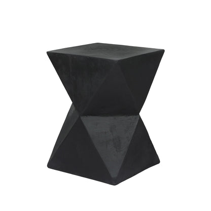 Terrazzo Side Table Black 31x31x45cm