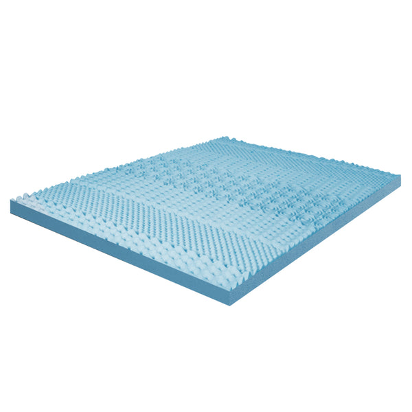  7-Zone Cool Gel Mattress Topper Single Teal Cover