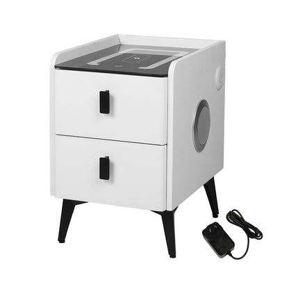 Bedside Table With LED Lights 30x40x46cm