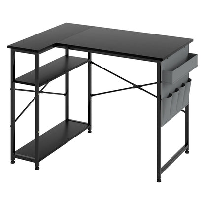 L-Shaped Gaming Desk Corner Table 100x70x75cm