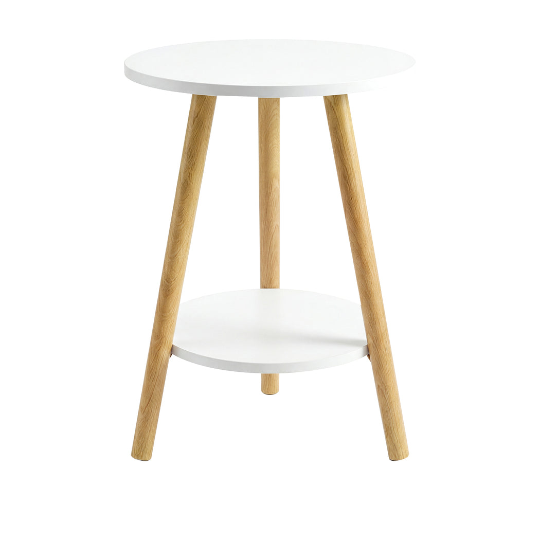 Round Coffee Table 2-Tier Side Table | HomeAndLiving