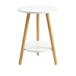 Round Coffee Table 2-Tier Side Table | HomeAndLiving