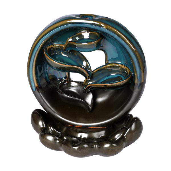  Incense Burner Rounded Waterfall Smoke-Stylish