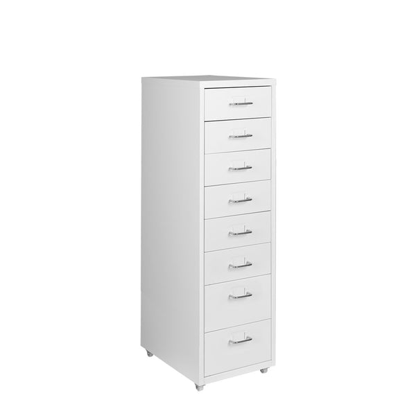  Office Cabinet 8 Drawer Drawers White