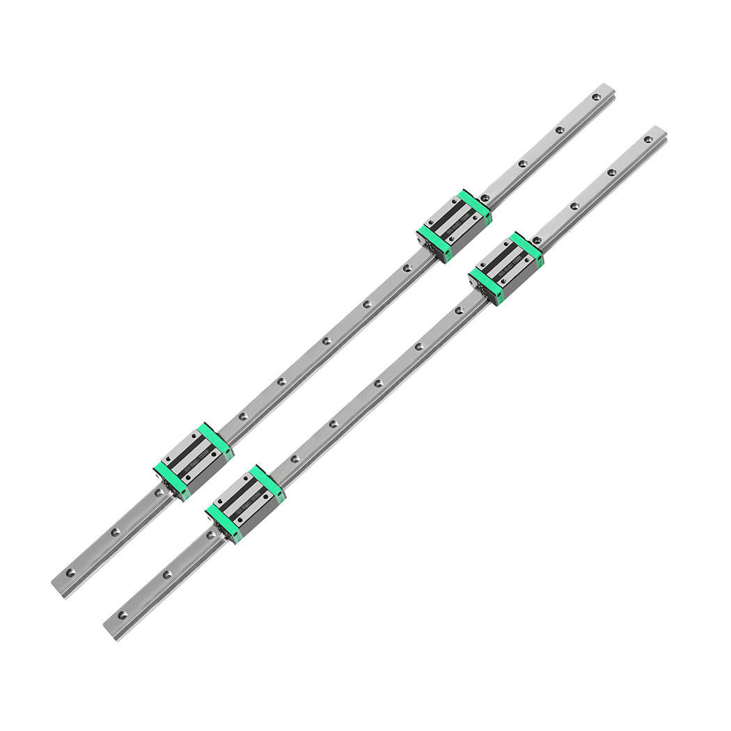 Linear Guide Rail HGH20CA Slider Block Bearing Steel CNC 2PCS