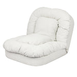 Cozy Convertible Lounge Floor Sofa Bed  Wood Finish Classic