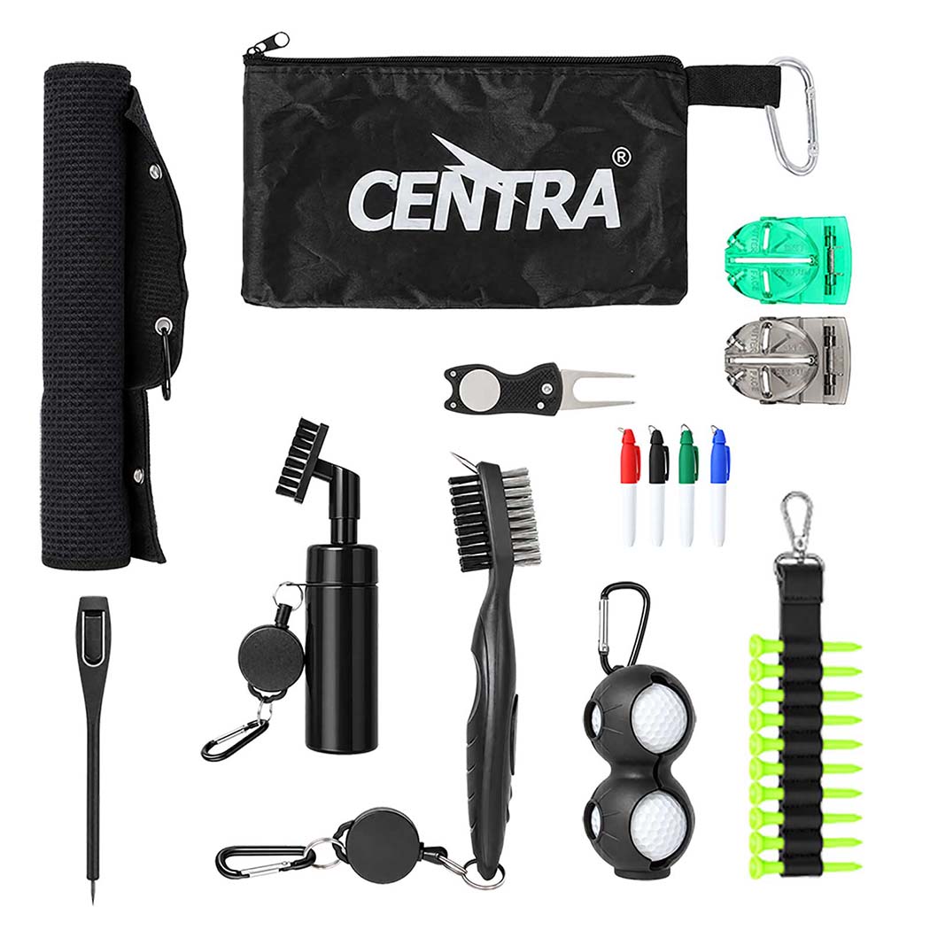 Golf Essentials Kit Black 57x40cm